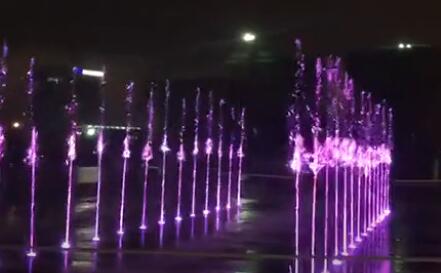 上海森兰商都广场音乐喷泉视频